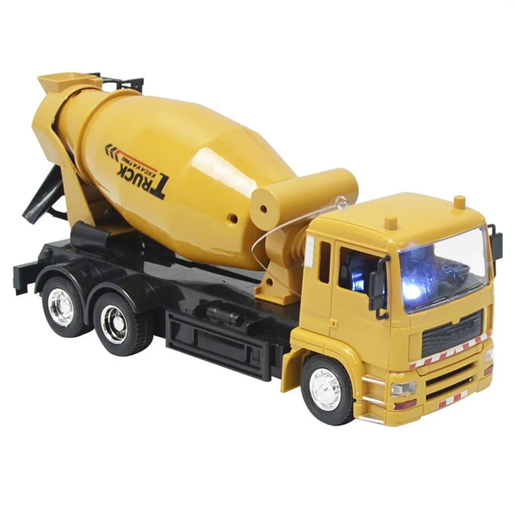 1/24 Scale 8 Channel Remote Control Construction Cement Mixer Truck RC Mixer Intelligent brinquedos juguetes kids toys игрушки