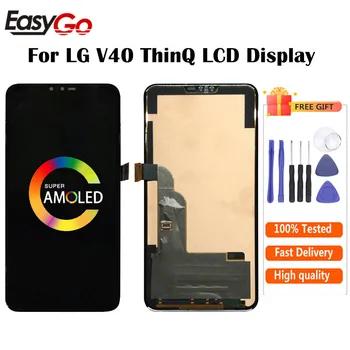

100% Tested 6.2" For LG V40 LCD Screen Touch Screen Digitizer Assembly With Frame For LG V40 ThinQ LCD Display Free Shipping