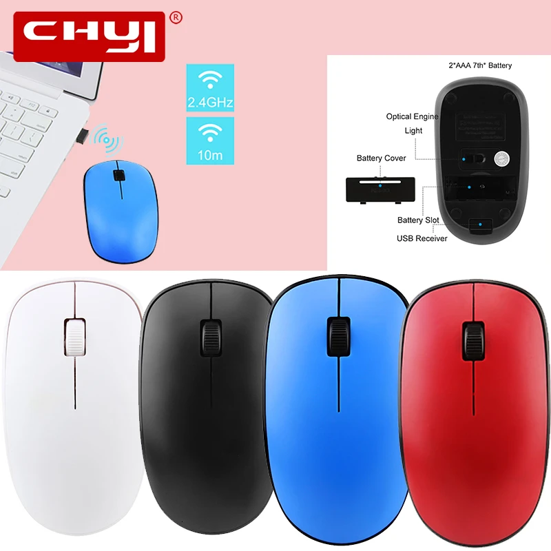 2,4 ГГц Беспроводная игровая эргономичная оптическая USB мышь компьютерная мышь игровая мышь для ноутбука