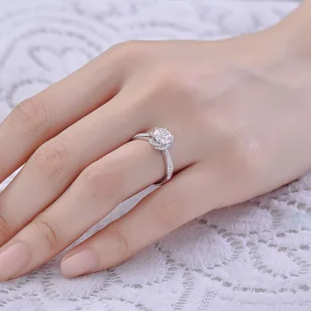 

100% 14K Gold ring 1ct 2ct D color VVS Moissanite Diamond Ring Wedding ring With national certificate D02