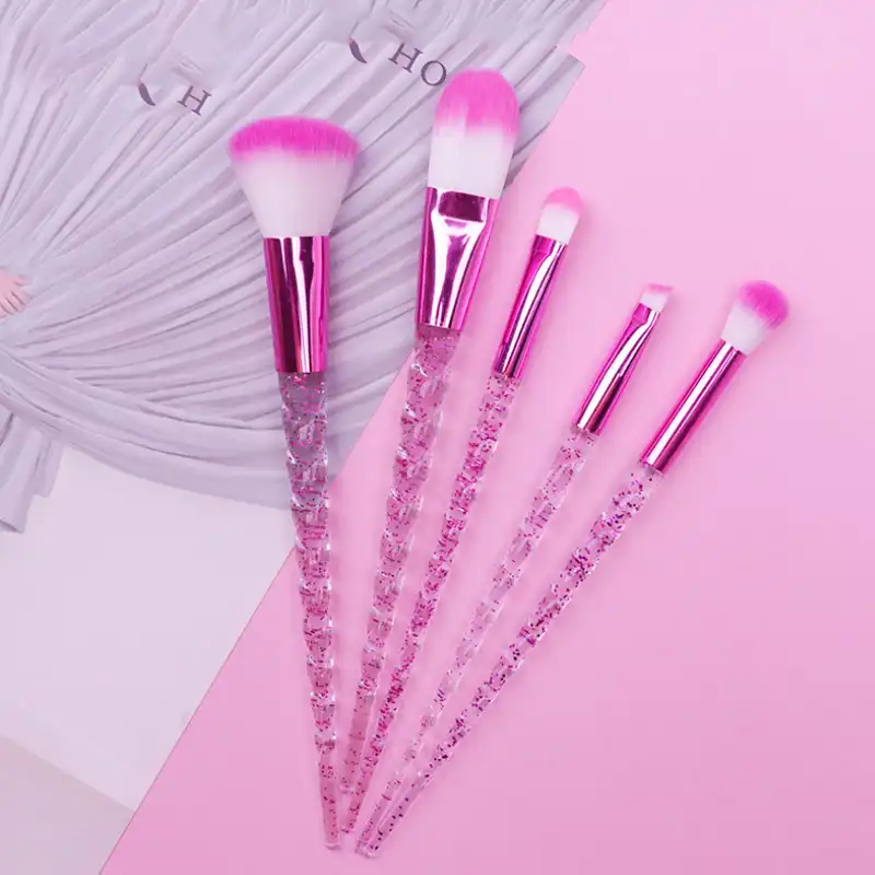 liquid glitter makeup brushes