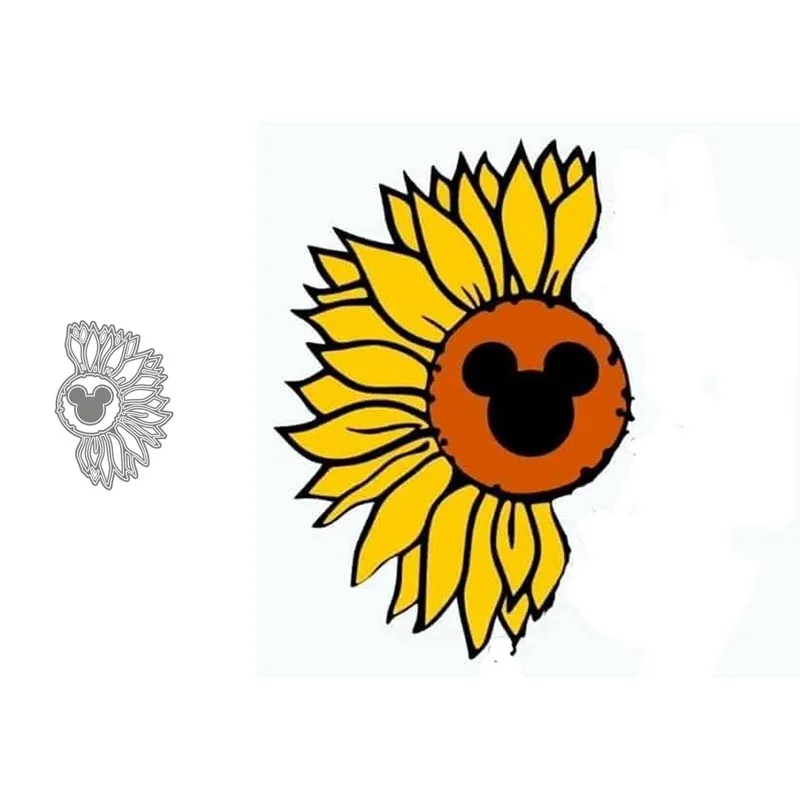 

Metal Cutting Dies Scrapbooking Sunflower for Album Paper DIY Gift Card Decoration Embossing Dies New