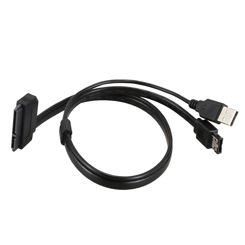 ABGN Hot-22pin SATA для eSATA USB кабель для передачи данных Кабель-адаптер 0,5 м для жестких дисков черный