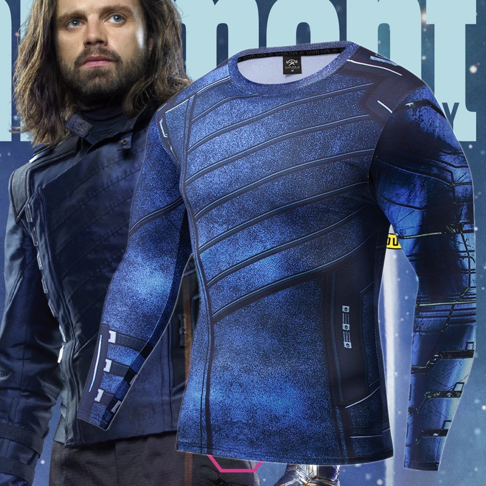 Buck Winter Soldier компрессионный костюм премиум-класса с 3D-принтом быстросохнущие