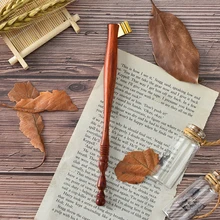 1x Английский медный оттиск с письменами Античная перьевая ручка косой каллиграфии держатель ручки