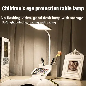 

Dimmable Bendable Eye Protect 5W 32 LED Light Stepless Desk Lamp with Pen Holder Short Press Switch and Long Stepless Dimming