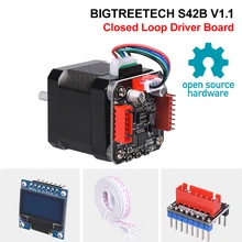 Bigtreetech s42b v1.1 circuito fechado driver placa de controle 42 peças da impressora do motor passo oled 3d para skr v1.3 skr v1.4 ender3