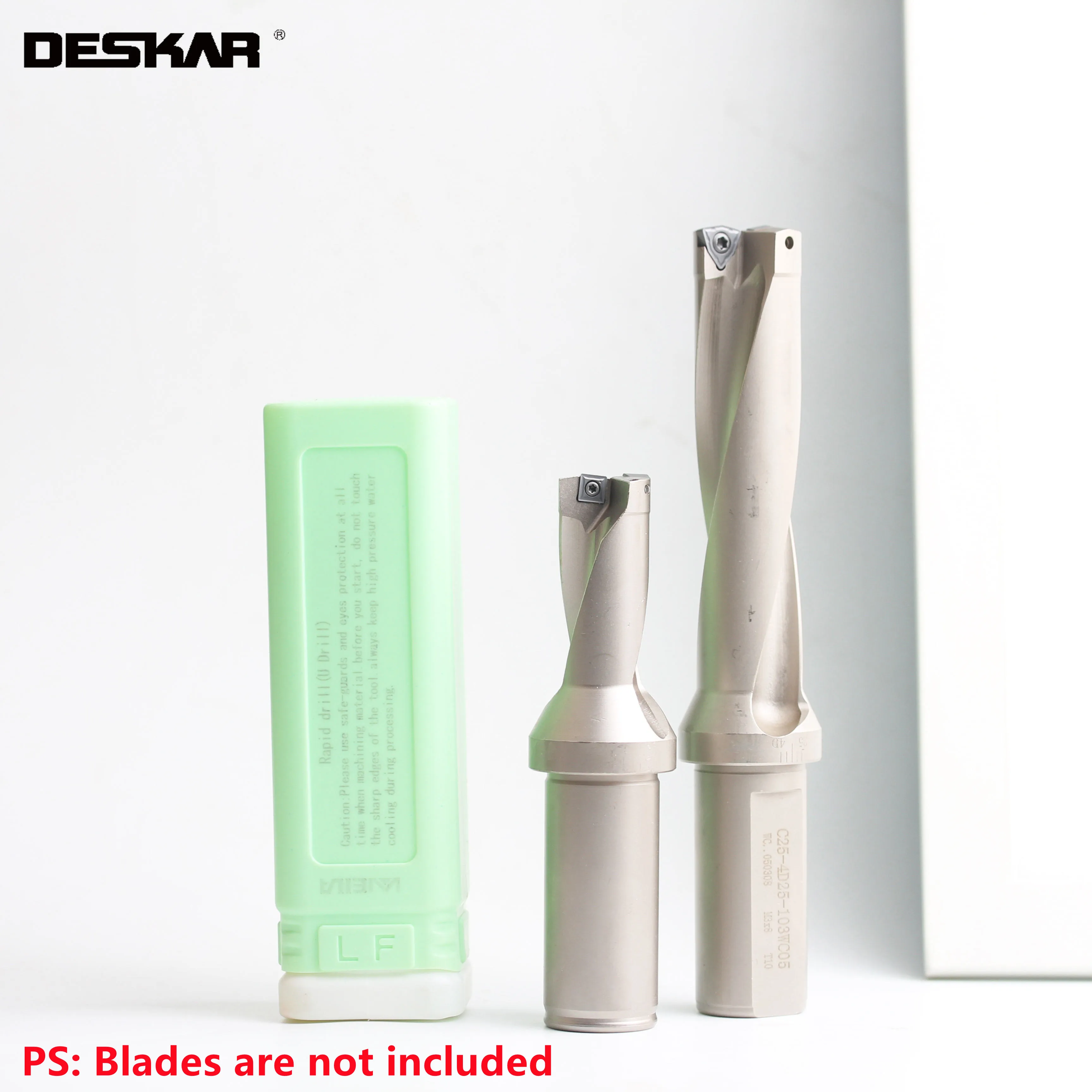 

1PC DESKAR SP WC 4D U Drill C20 15mm 15.5mm 16mm 16.5mm 17mm CNC Lathe Cutter WCMX SPMG Carbide Inserts Holder Drill-Bit