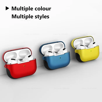 

PC TPU Case For Apple Airpods Pro Bluetooth Wireless Earphone Anti-Knock Glossy Protective Cover For Air Pods Pro Cover Box Bag