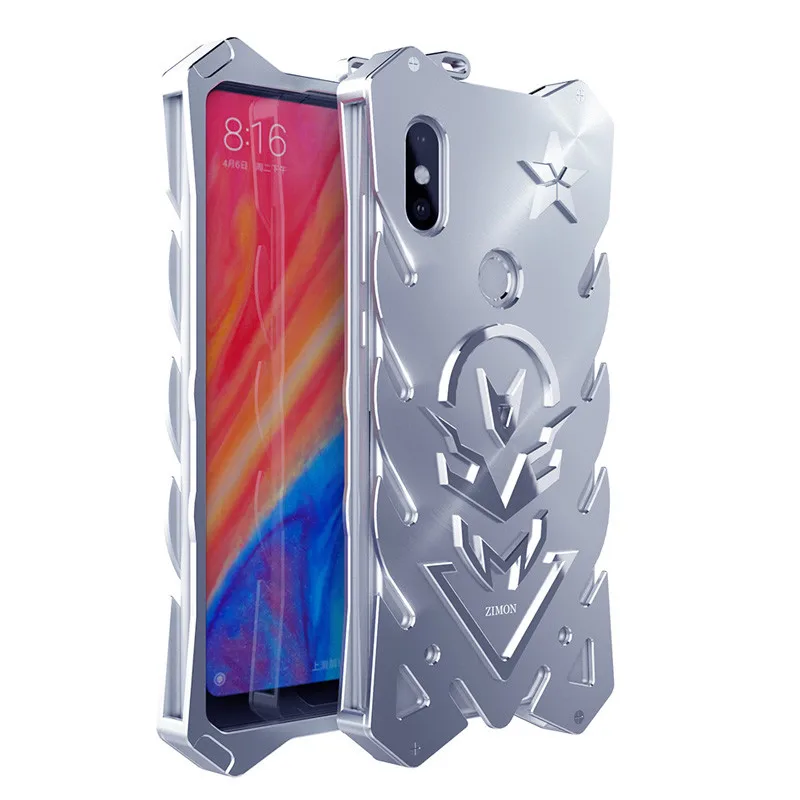 Ударопрочный чехол для Mi Max 3 Xiaomi Mix 2S Роскошный Металлический бронированный