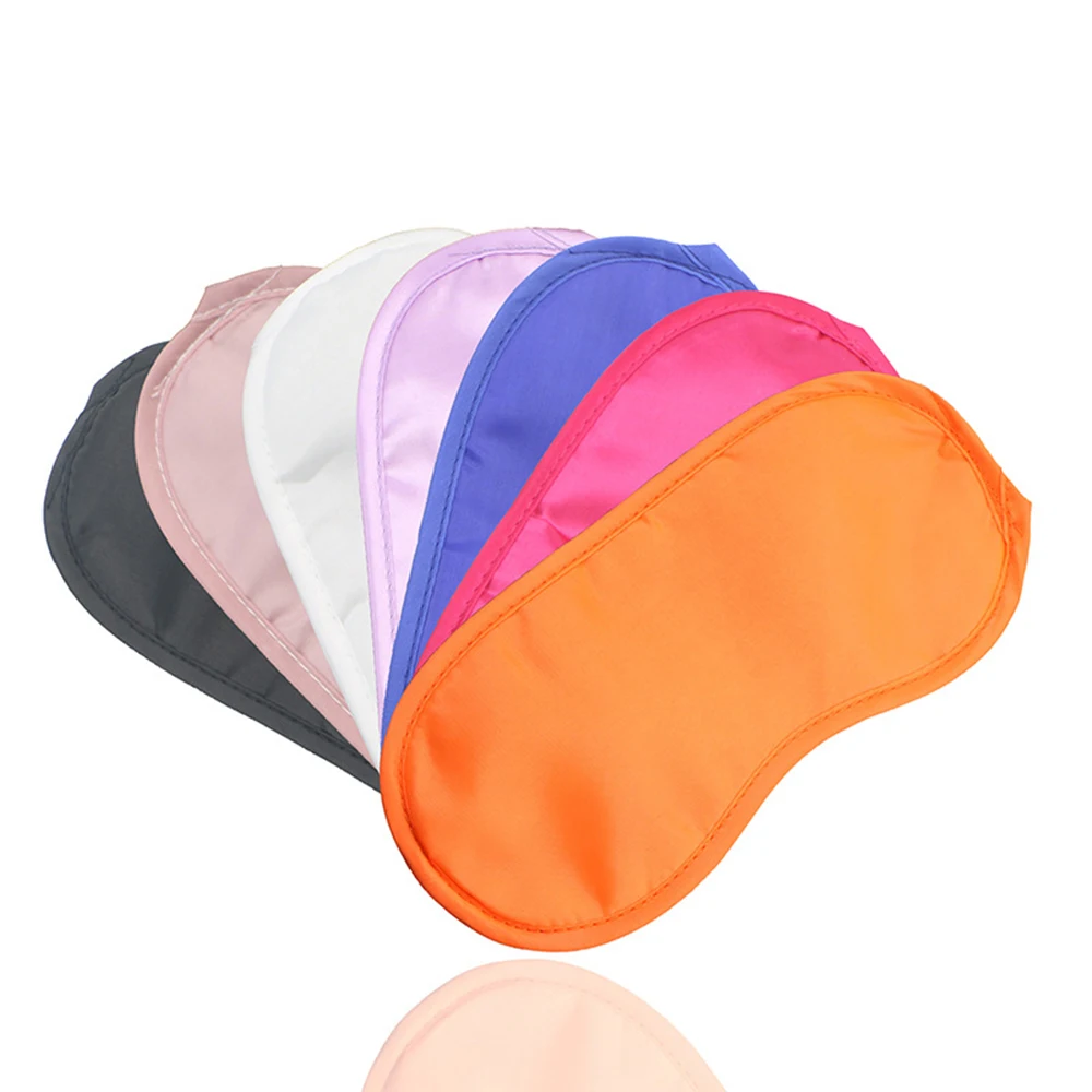 

1pcs Eye Cover Imitated Silk Sleep Eye Mask Night Sleeping Padded Shade Patch Eyemask Blindfolds Women Men Travel Relax Rest