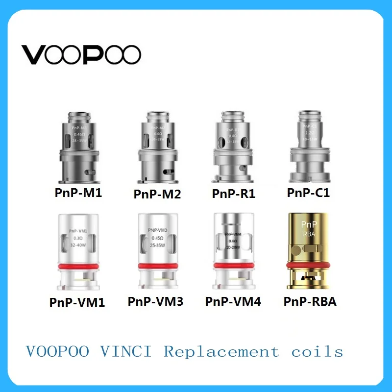 Оригинальный VOOPOO PnP-VM1/PnP-VM4/PnP-M1 сетка катушка &amp pod для VINCI X E-Cigerette vape kit |