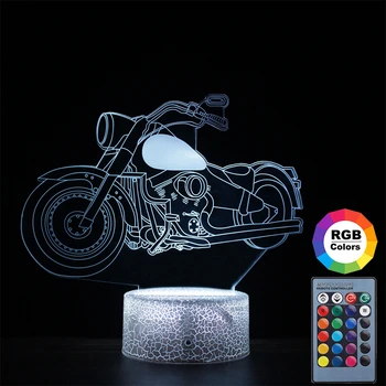 

Harley-Davidson Motorcycles Club Souvenirs 7 Colors Changing 3D Lamp Motorbike Night Lamps LED Lights for Gift Drop Shipping GiC
