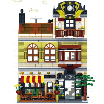 

1326PCS Street View Chinese Restaurant Set Creator Building Blocks City Architecture Bricks Children Kids Toys Gift