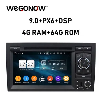 

HD DSP Android 9.0 4G RAM 64G Car multimedia DVD Player Wifi 4G Bluetooth RDS RADIO GPS Map For Audi A4 S4 RS4 2002-2008