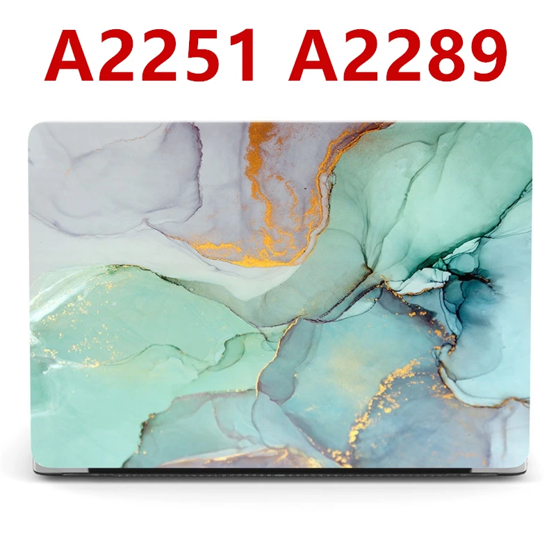

2020 Marble Case for Macbook Pro A2289 A2251 Glitter Matte Clear Hard Cover for Mac book Pro 13.3 inch A1708 A1278 A2159 2019
