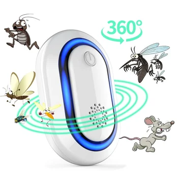 

US / EU / British Plug 90-250V Ultrasonic Mosquito Repellent Insect Repellent Household Indoor Electronic Mosquito Repellent