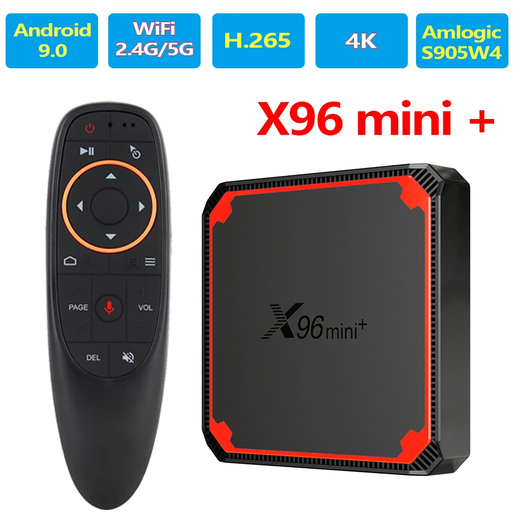 Медиаплеер X96 Mini Plus S905W4 Android 9 0 H.265 HEVC 2.G/ 5G 100M LAN 802.11AC Новая ТВ-приставка |