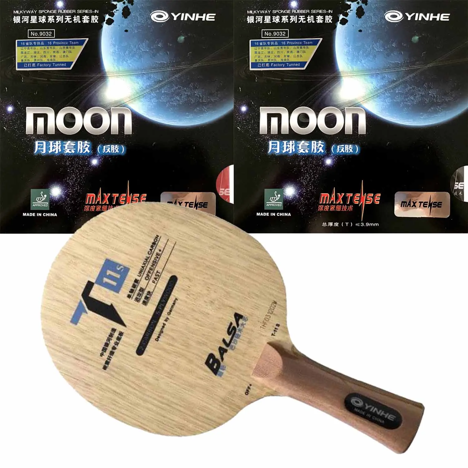 Raqueta Pro Combo YINHE T11S T 11S Hoja De Ping Pong Con 2 Piezas 