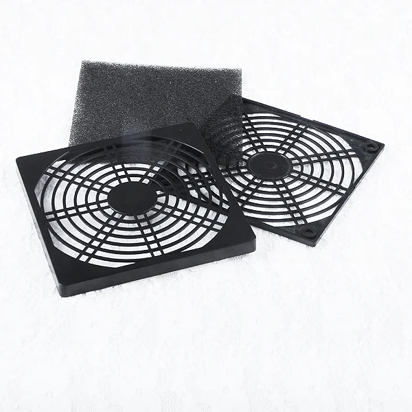 YCDC 4cm 8cm 9cm 12cm PC Computer Case Cover Dust Filter Anti-dust Dustproof Cover Case for PC Computer Fan Black