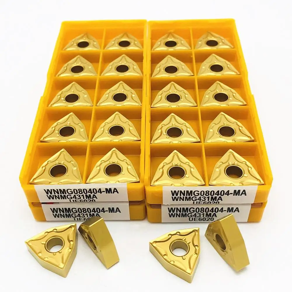 

Carbide insert WNMG080404 MA UE6020 US735 High quality external turning tool Metal lathe CNC milling WNMG 080404 turning tool