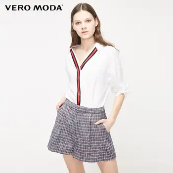 

Vero Moda Women's OL Style Silky Lining Plaid Shorts | 319215516