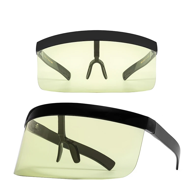 Негабаритные цельные солнцезащитные очки-маска для мужчин и женщин, модные солнцезащитные очки, Брендовое винтажное зеркало, солнцезащитные очки, UV400 в шляпе и очках