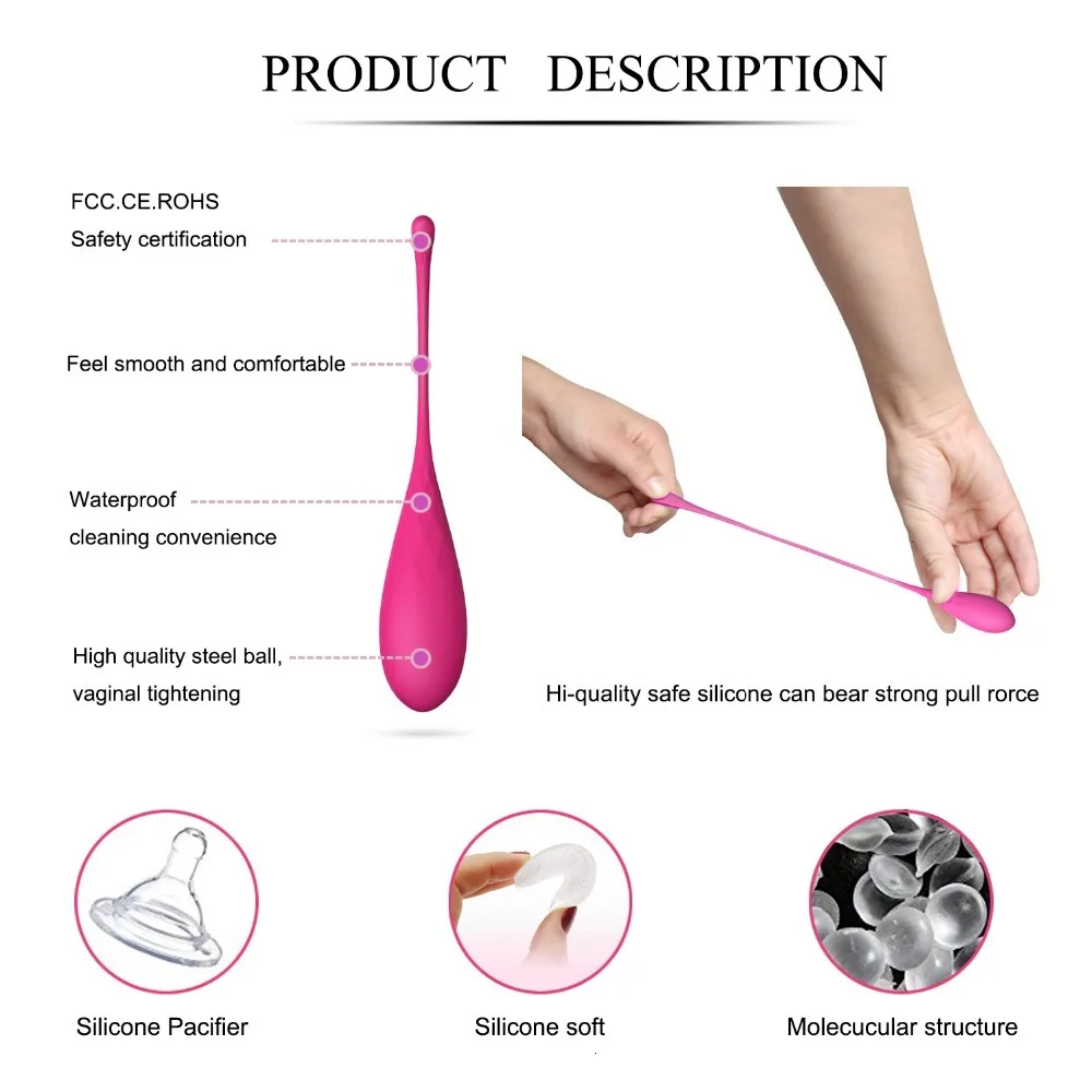 Smart Kegel Ball Vaginal Dumbbells Kegel Ben Wa Ball Vibrator Egg Vaginal Training Exercise Sex Toys for Women Products 6pcs/set