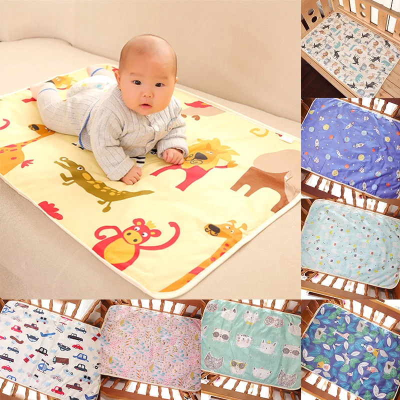 

Baby Waterproof Urine Pad Diaper Changing Mat Cover 60x90cm Breathable for Bed S7JN