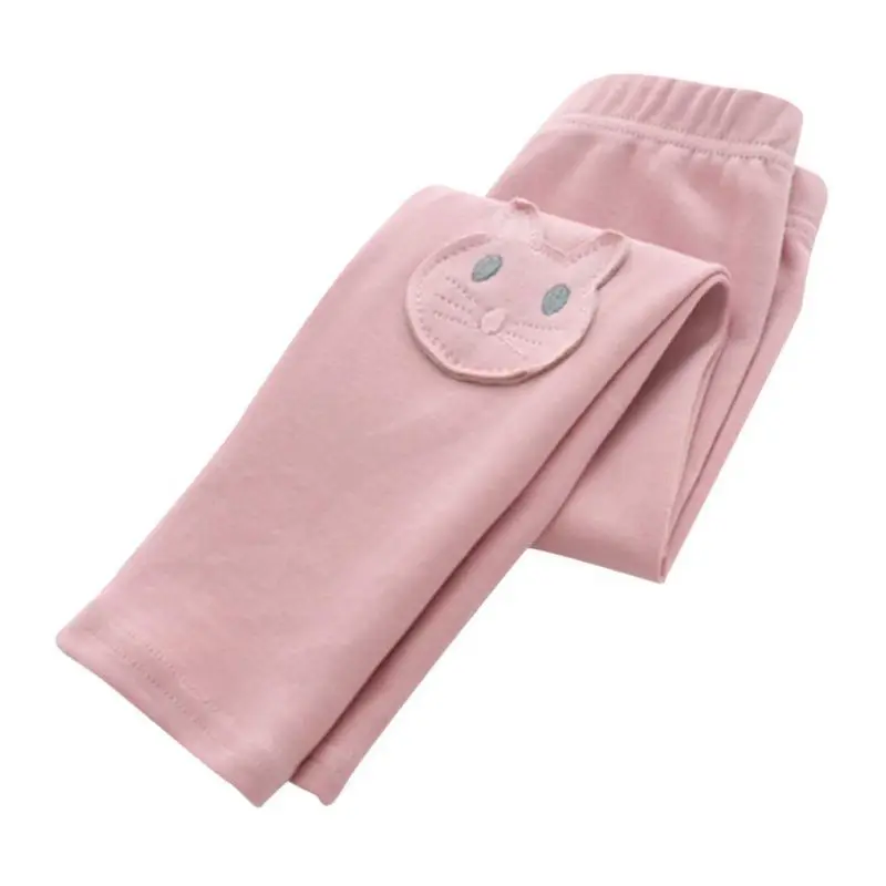Осенне-зимние теплые мягкие хлопковые штаны для маленьких девочек распродажа детских леггинсов в стиле пэчворк с рисунком кота штаны для детей от 6 до 48 месяцев