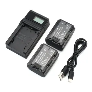 

For Sony NP-FZ100 Model Two Batteries With LCD Display Screen USB Single Charge And USB Cable Practical Parts