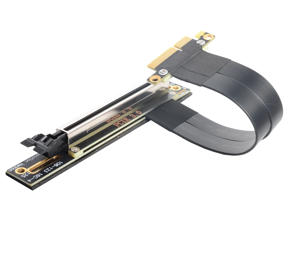 Pci-e 4x 16x Riser Cabo de Extensão Pci Express Pcie x4 para X16 Extensor Adaptador Cabo 0.05m 1m 90 Graus Cabos de computador e conectores - Imagem 4