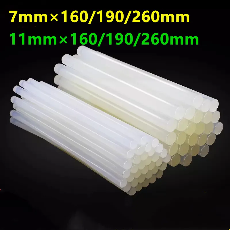 7mm 11mm Hot Glue Gun Sticks, All-Purpose Clear Adhesive Hot Melt Glue Gun  Sticks for Kids Adults DIY Sealing Repairing