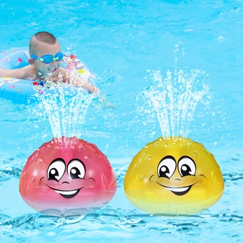 

Bath Toys Spray Water Light Rotate with Shower LED Light Swimming Party Kids Pool Toys Toddler Bathroom Toys for Children Gift