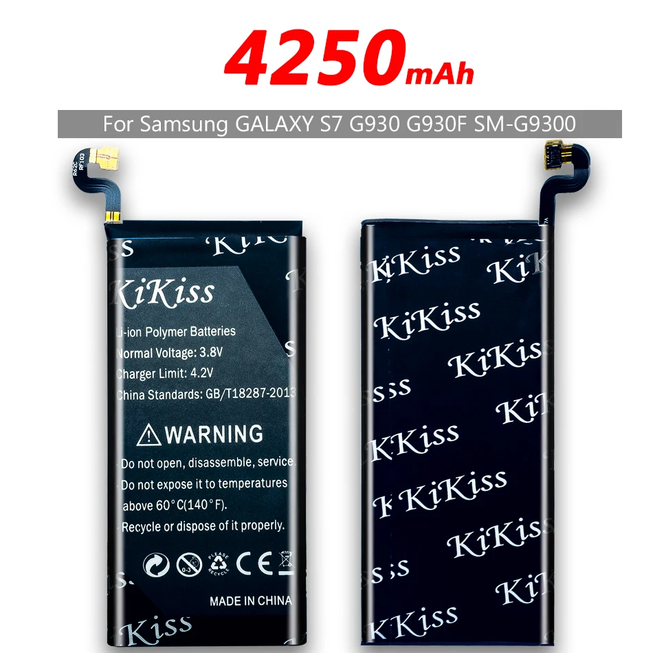 Бесплатный инструмент, аккумулятор KiKiss для samsung Galaxy S7/S7 Edge, аккумулятор для мобильного телефона SM G930 G930F G935 G935FD EB-BG930ABE/EB-BG935ABE