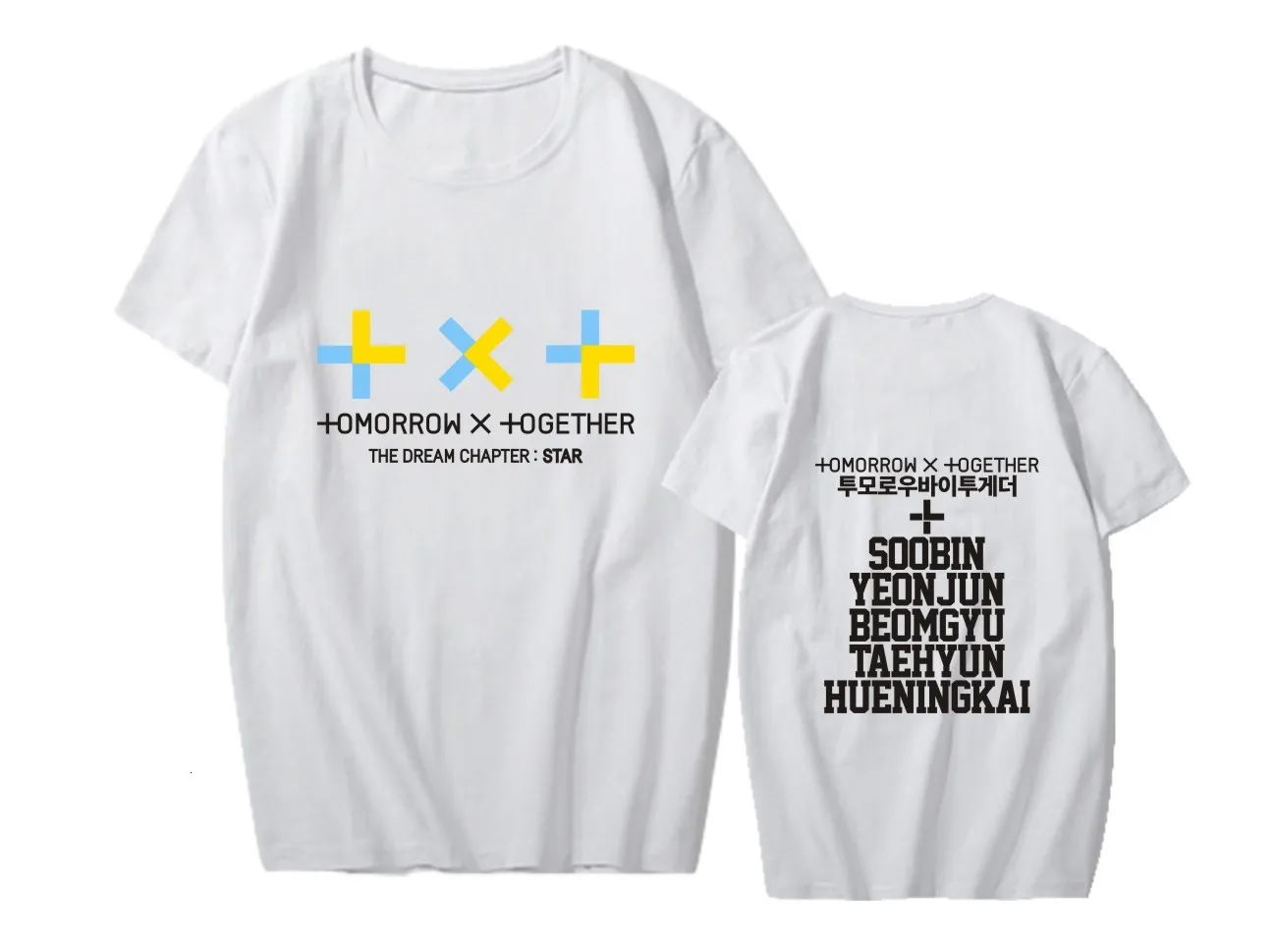 Kpop Txt The Dream Chapter Звезда одежда короткий рукав для мужчин и женщин Летняя футболка - Цвет: Membership