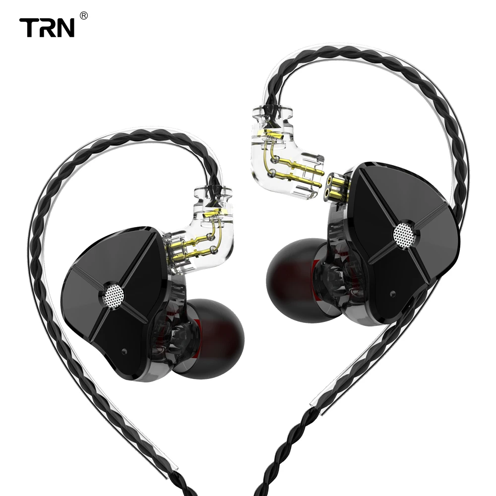 TRN ST1 1DD+ 1BA гибридные наушники в ухо с 2PIN съемные HIFI DJ монитор для бега спортивные наушники ушные наушники гарнитура для iPhone