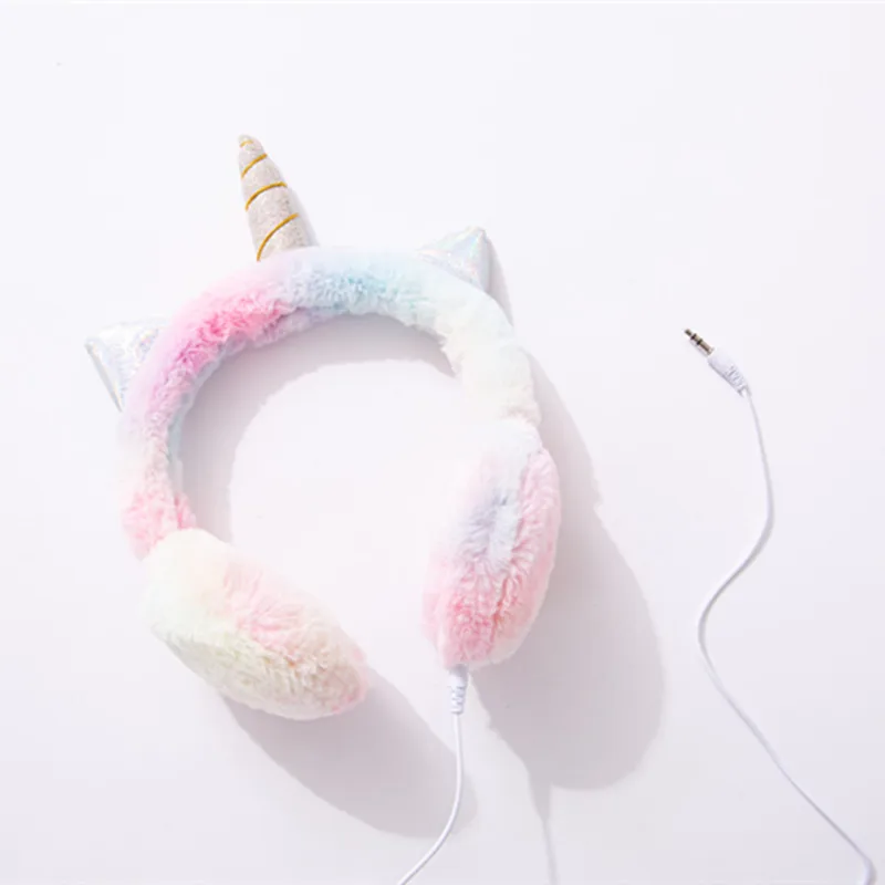 JINSERTA Unicorns Headphone Wired Kids Earphone Warm Music Headset with 3 5mm Jack for Smartphone PC Boys Girls Birthday Gift