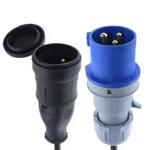 IEC309 316P6 во Францию розетка шнур питания, преобразует 316C6 во Францию гнездо, H05VV-F 1,5 мм Датчик, 16 ампер, 30 см