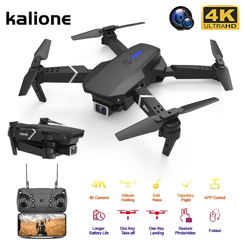 Мини-Дрон KALIONE E525 с HD-камерой 4K 1080P вертолет Wi-Fi FPV складной Профессиональный