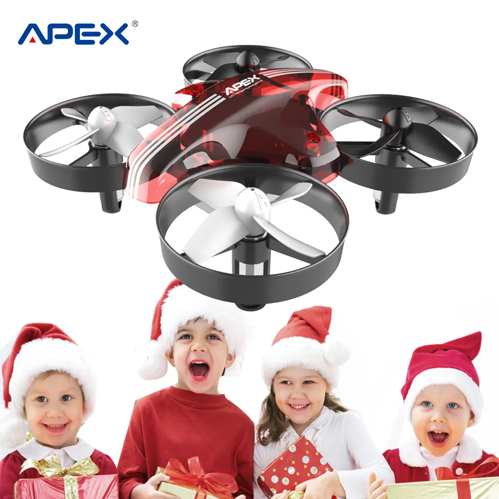 Apex Red Global Drone Mini Радиоуправляемый вертолет Безголовый мини Квадрокоптер Дрон