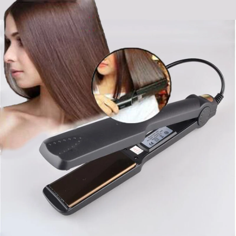 

Kemei Straightening Irons Professional Hair Straightener Four-gear Temperature Heating Plate Adjustment Tourmaline Ceramic