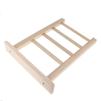 

Natural Wooden Jewelry Organizer Display Rack Earrings Bracelet Show Rack