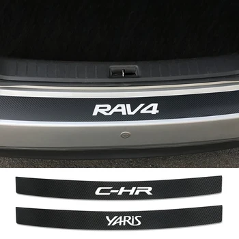 

Car Rear Bumper Stickers For Toyota C-HR RAV4 Yaris Land Cruiser Avalon Highlander Mirai Avensis Prado Accessories