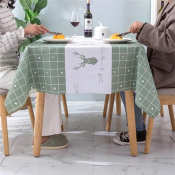 

Oil Proof Restaurant Tablecloth Cute Pattern Printing Waterproof Tablecloth Home Decoration Fireplace Tablecloth