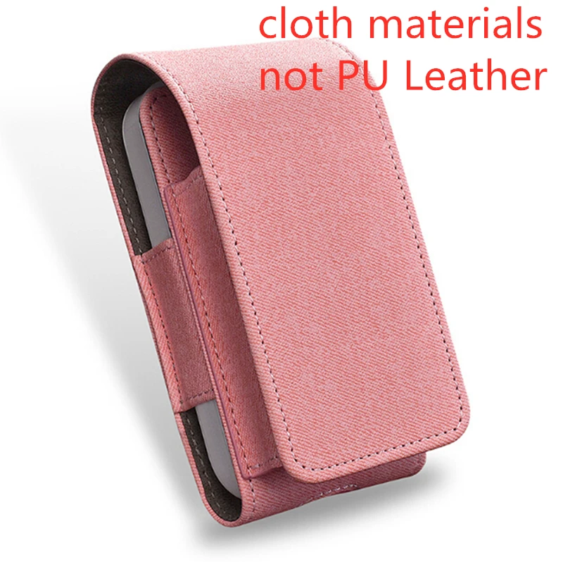 1 шт. PU кожаный чехол откидная крышка сумка для электронная сигарета iqos защитный чехол - Цвет: Розовый