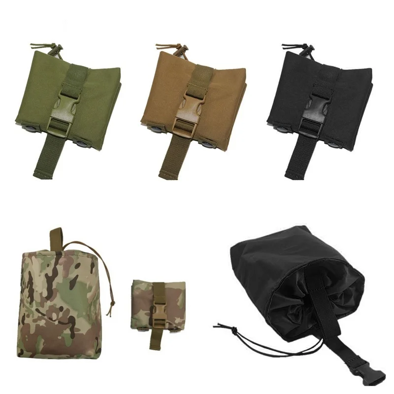 

Abay Utility Folding Tactical Magazine Drop Belt Pouch Bag Foldable Recovery Mag Ammo Hunting Military Molle Dump Airsoft Gun
