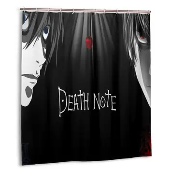 

Death Note Shower Curtain with Hooks bathroom Waterproof Polyester Fabric