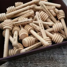 50 шт Персонализированная ложка для меда медовая палочка на заказ Свадебные сувениры детское украшение душевой кабины крещение пчела сувениры