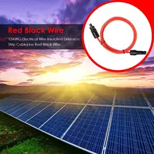 Силиконовые линии гибкие многожильные медные электрические кабели черный провод растяжимый без стресса фиксированная установка гибкий красный провод